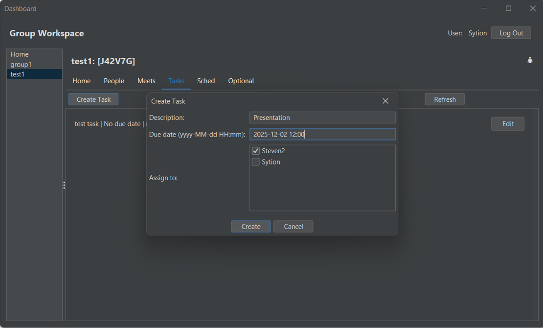 GroupFlow demo screenshot